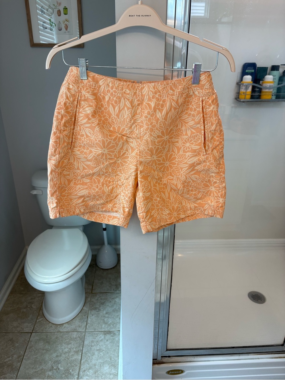 Tommy Bahama Peach Floral Bermuda Shorts